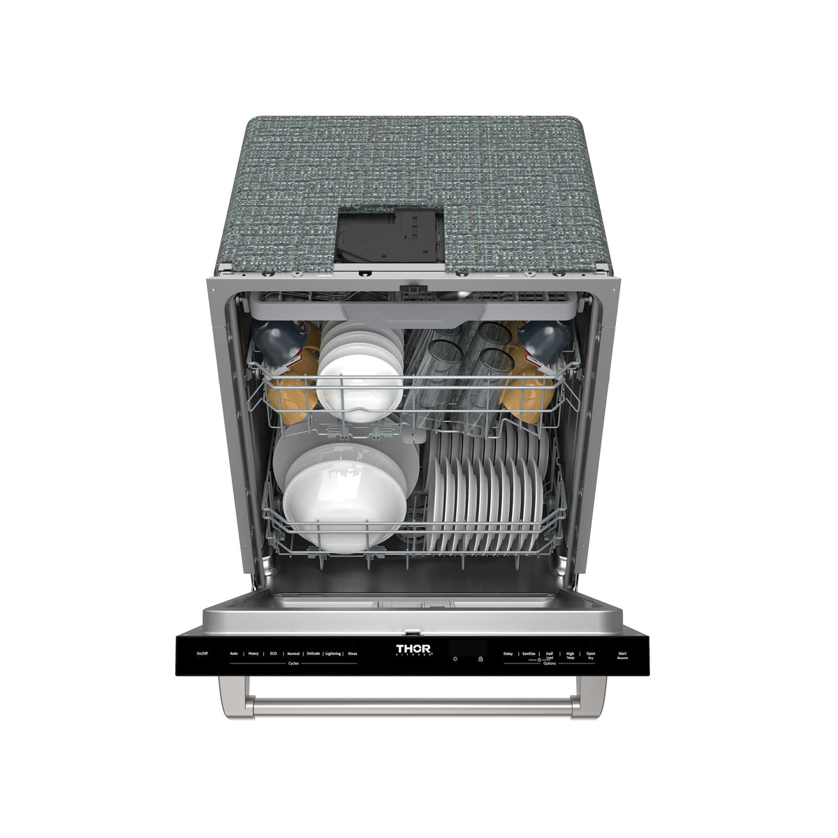 24 Inch Built-In Dishwasher with Open Dry and 7 Cycle in Stainless Steel