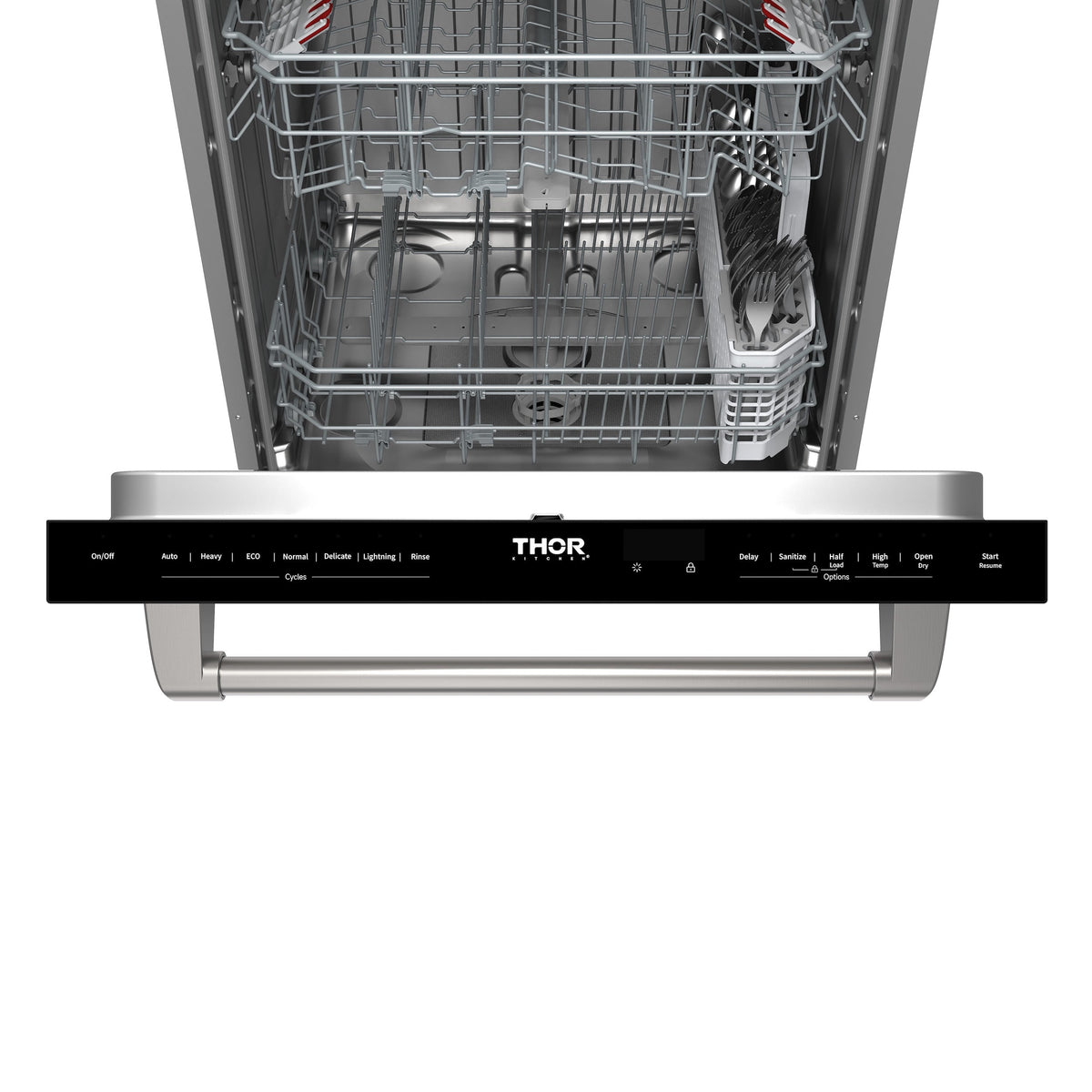 24 Inch Built-In Dishwasher with Open Dry and 7 Cycle in Stainless Steel