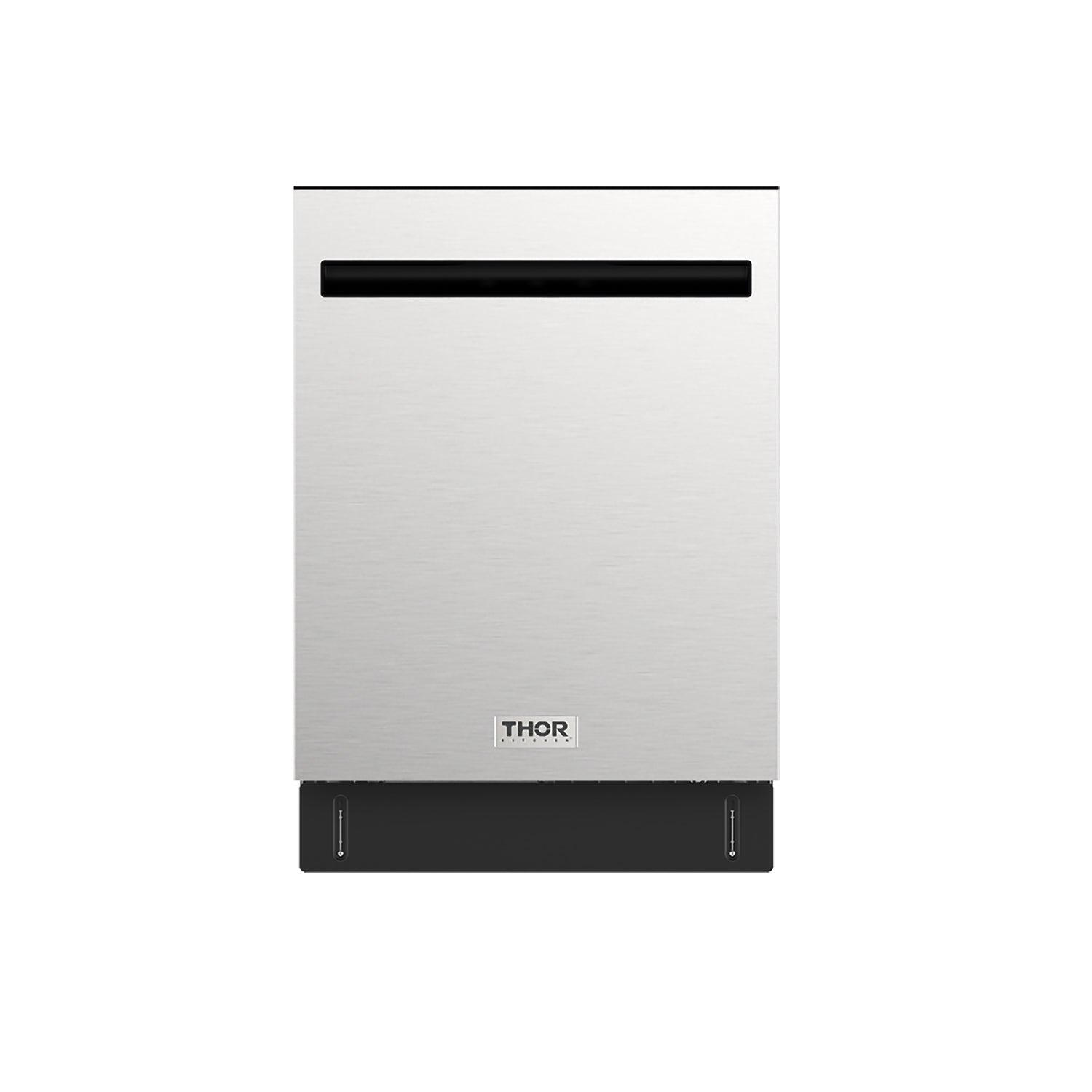 24 Inch Built-In Top Control Dishwasher with Pocket Handle – Stainless Steel/Black