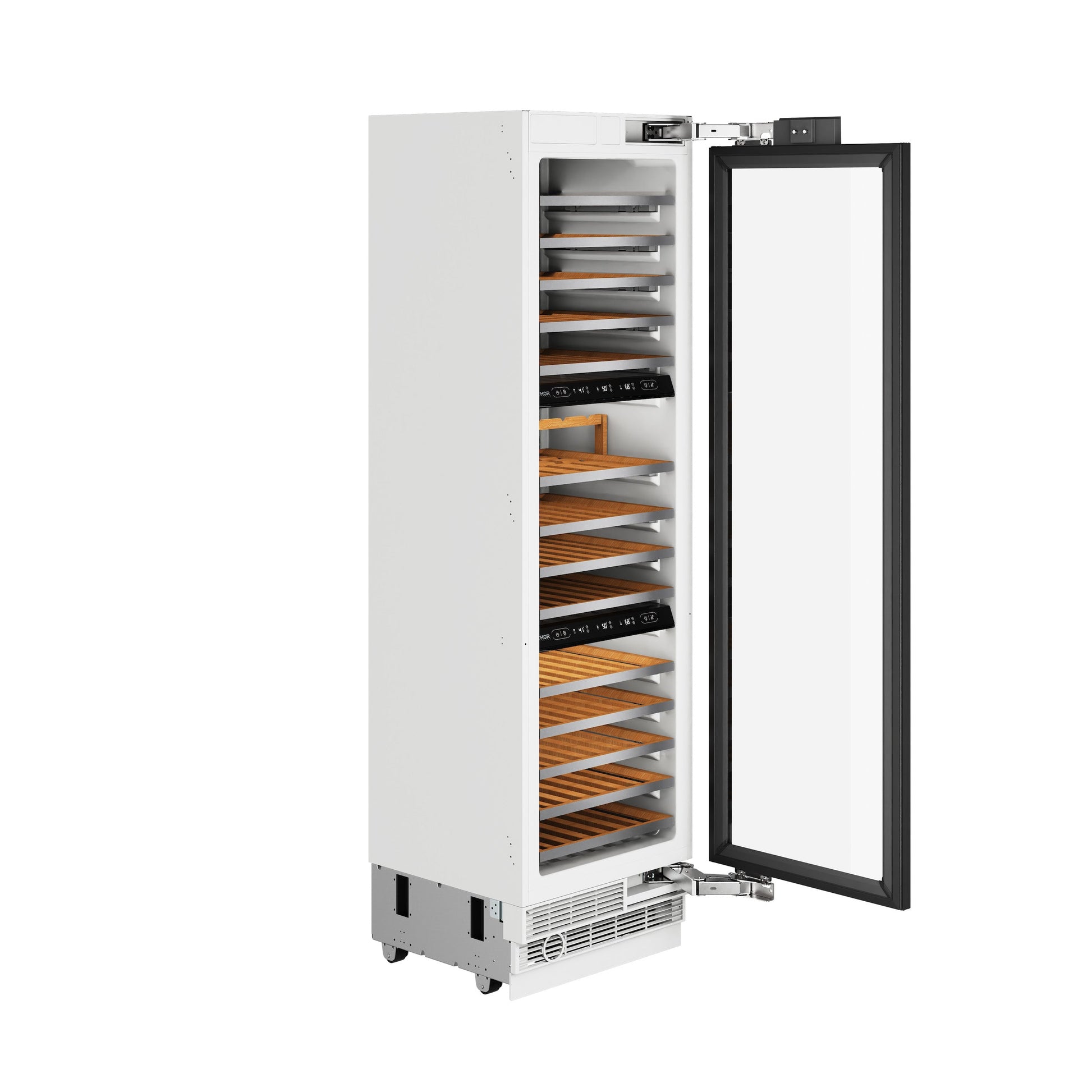 24 Inch Built-in Column Wine Cooler, Stainless Steel Panel Ready