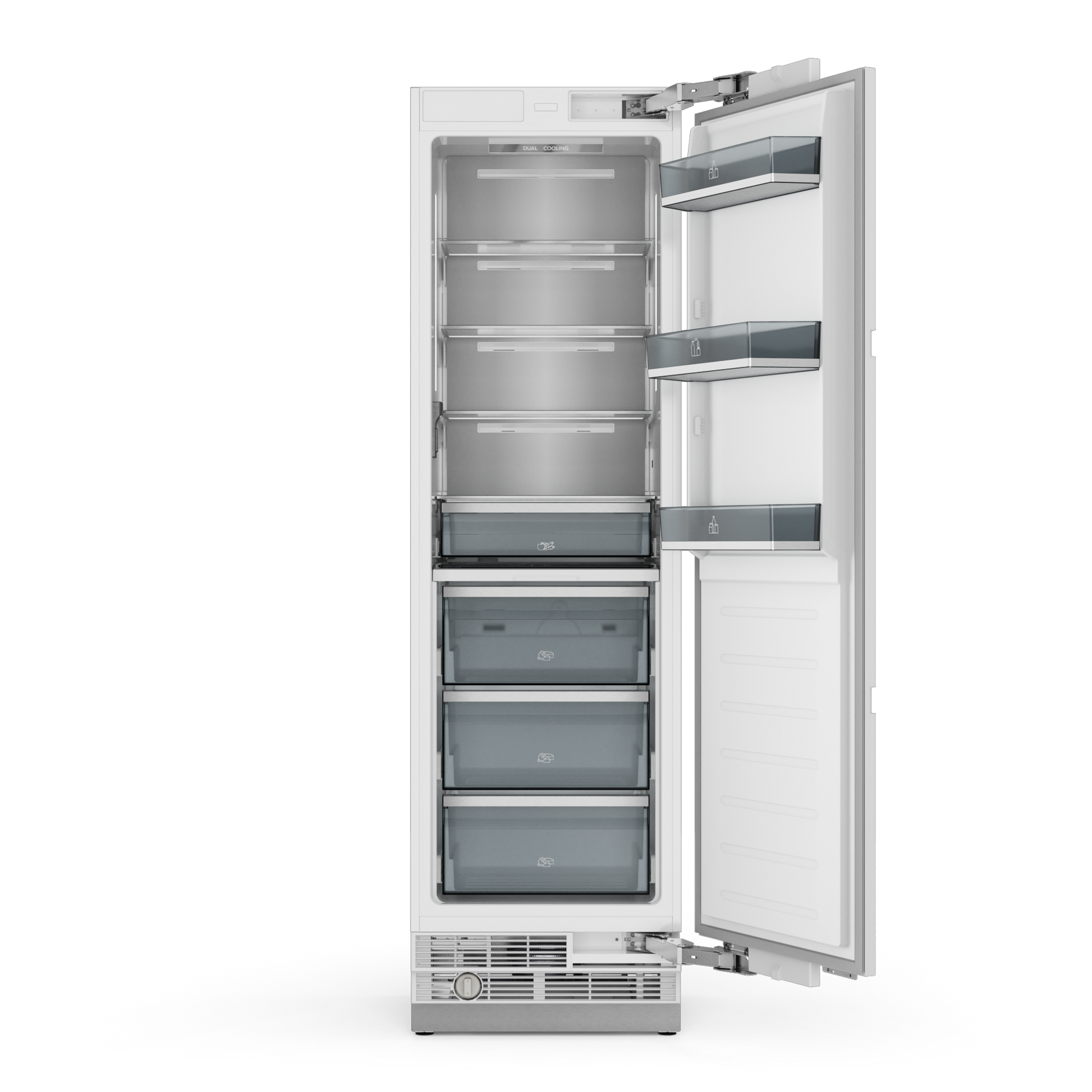 24 Inch Built-in Refrigerator Column, Panel Ready