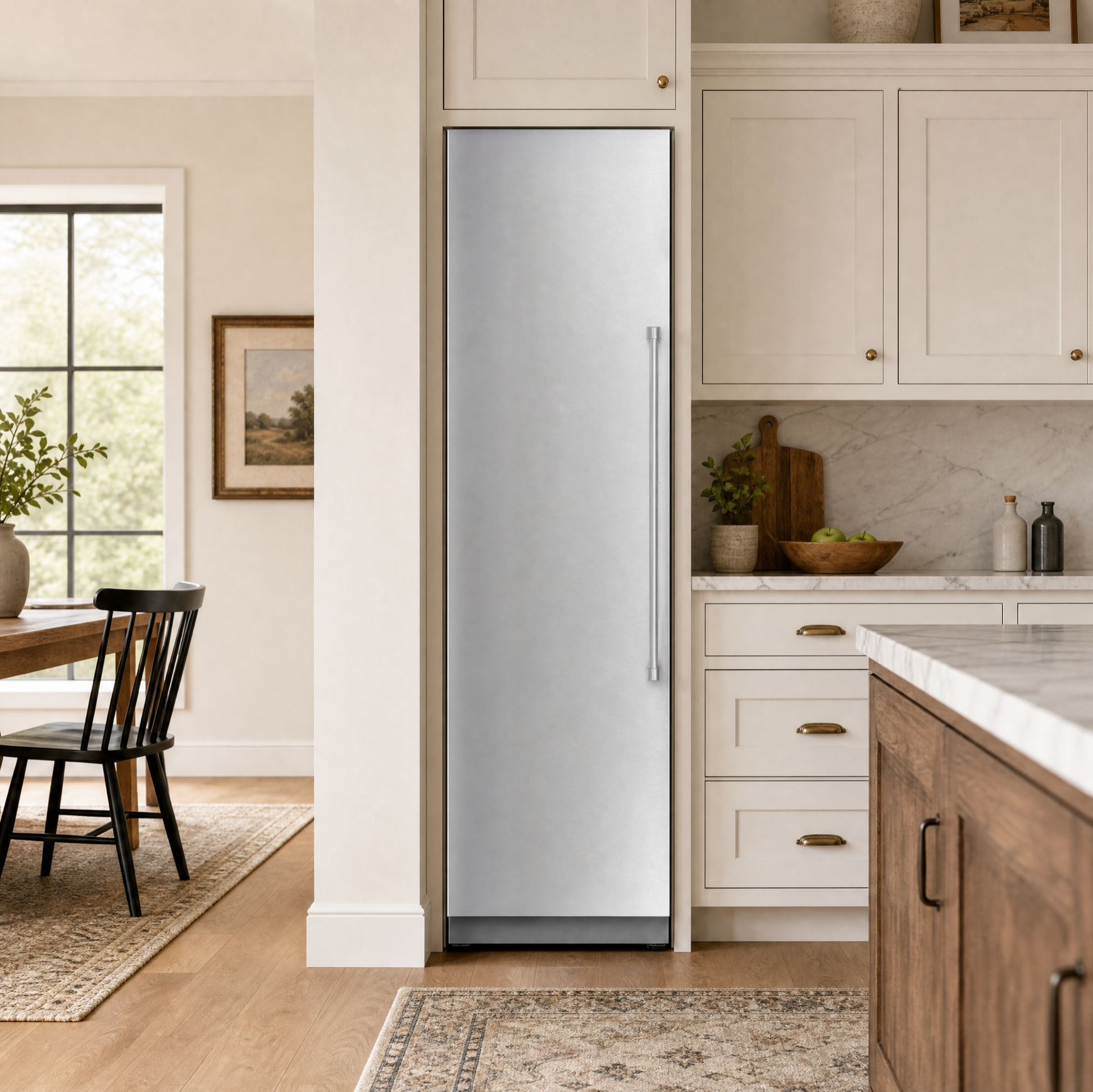 24 Inch Built-in Refrigerator Column, Panel Ready