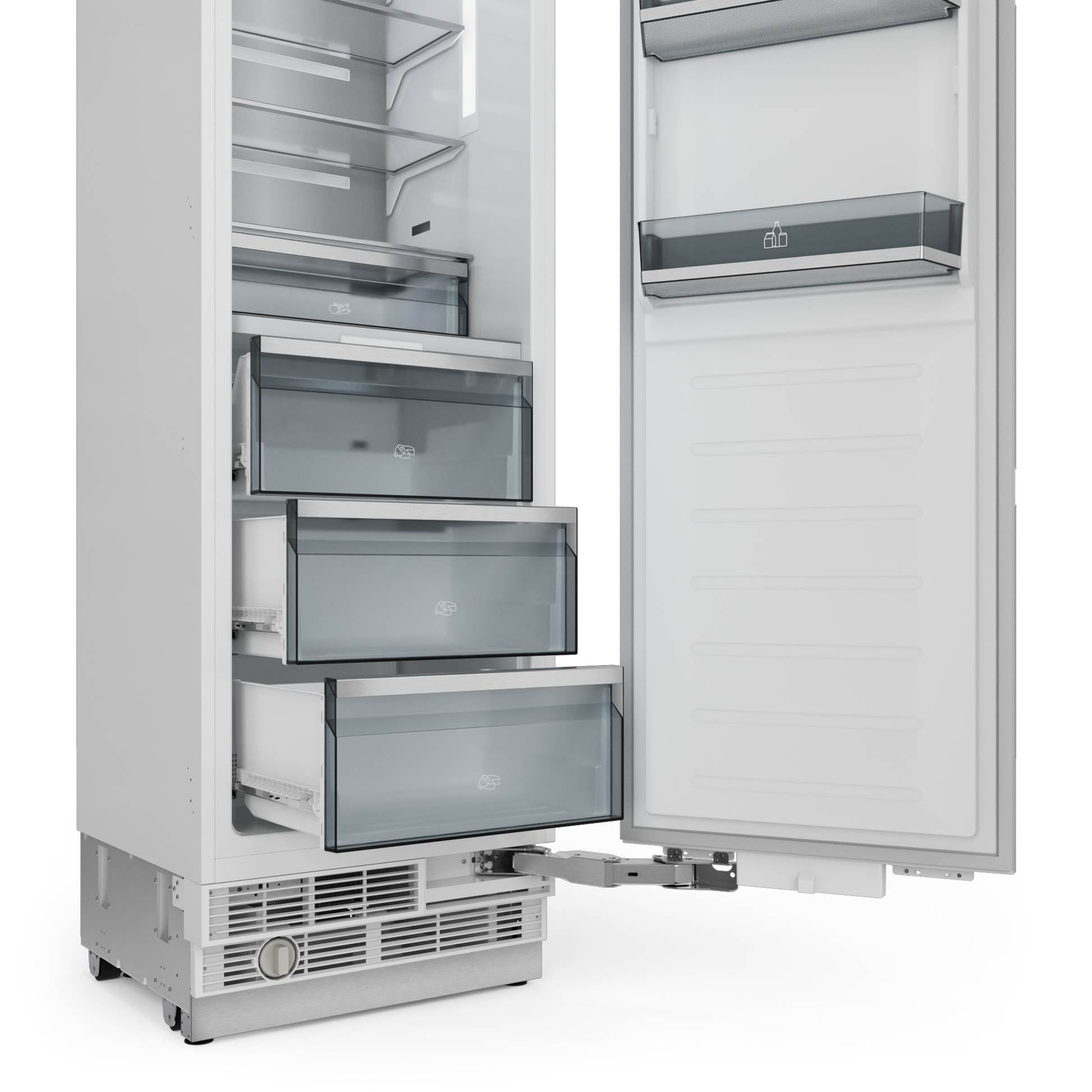 24 Inch Built-in Refrigerator Column, Panel Ready