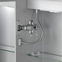 16"-96" Aluminum LED Medicine Cabinet with Anti-Fog Mirror, 3 Color Temperatures & Dimmable Lighting