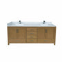 42"/55"/60"/72"/84" Warm Oak Freestanding Bathroom Vanity with Solid Wood Construction