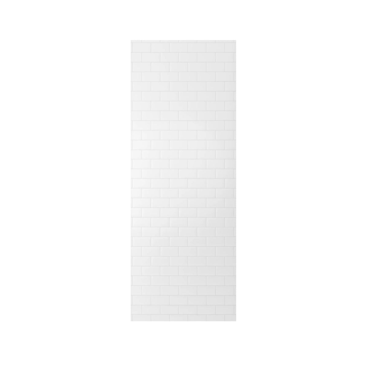 60"x32"x96" Matte/Glossy Surface SMC Shower Wall Panel Kit with Small Subway Tile Pattern