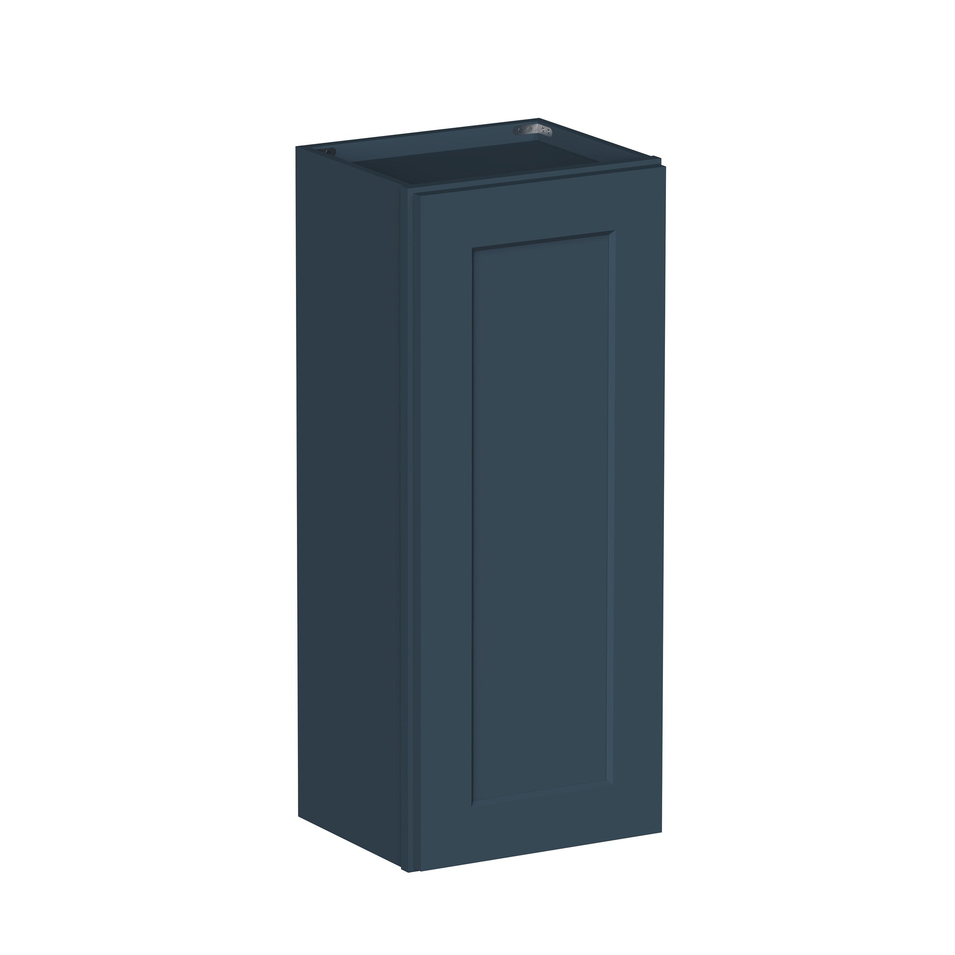 Cyber Grey RTA 9"-21"W x 12"D x 30"-42"H 15-Size Standard Wall Cabinet with Door and Shelves