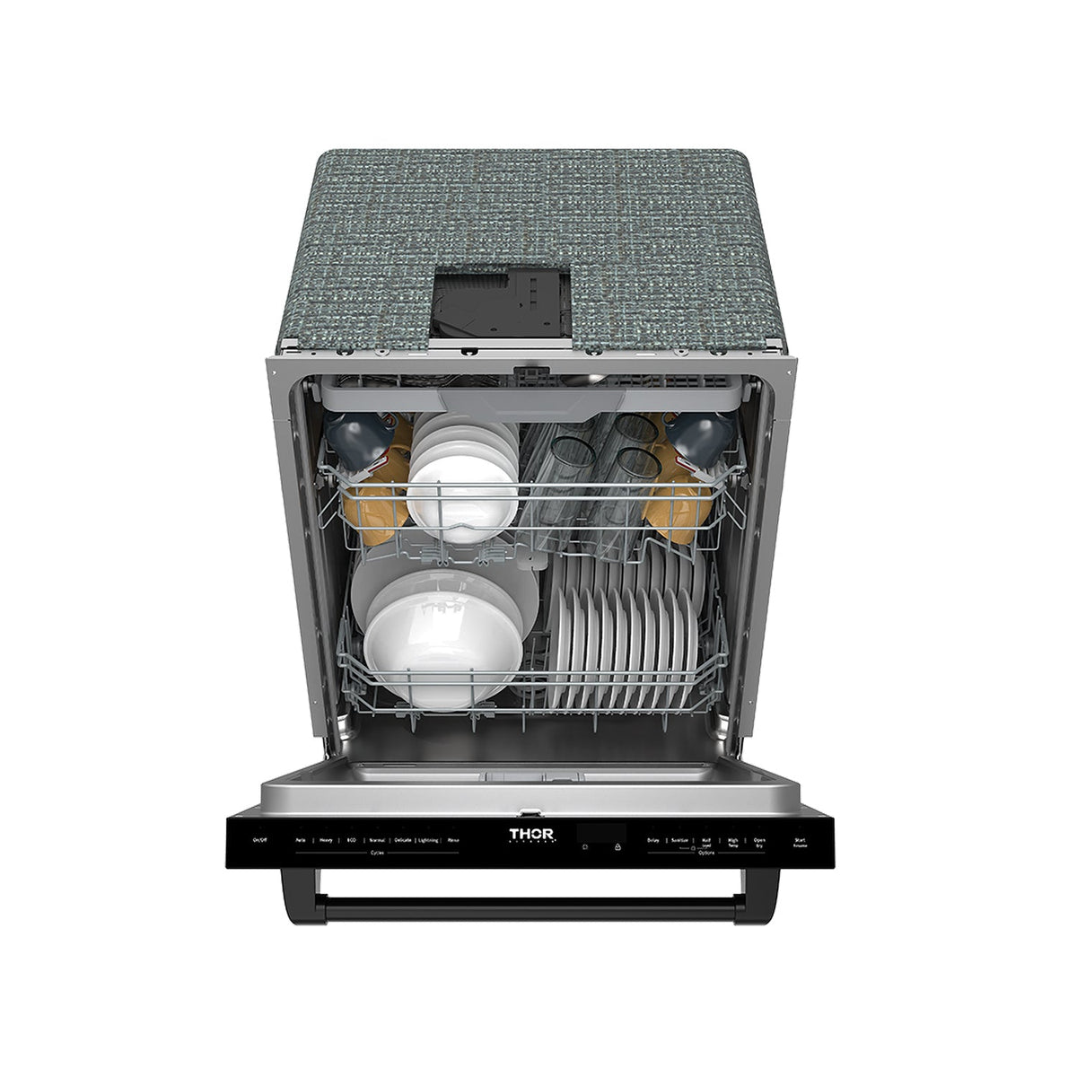 24 Inch Built-In Dishwasher with Open Dry and 7 Cycle in Stainless Steel