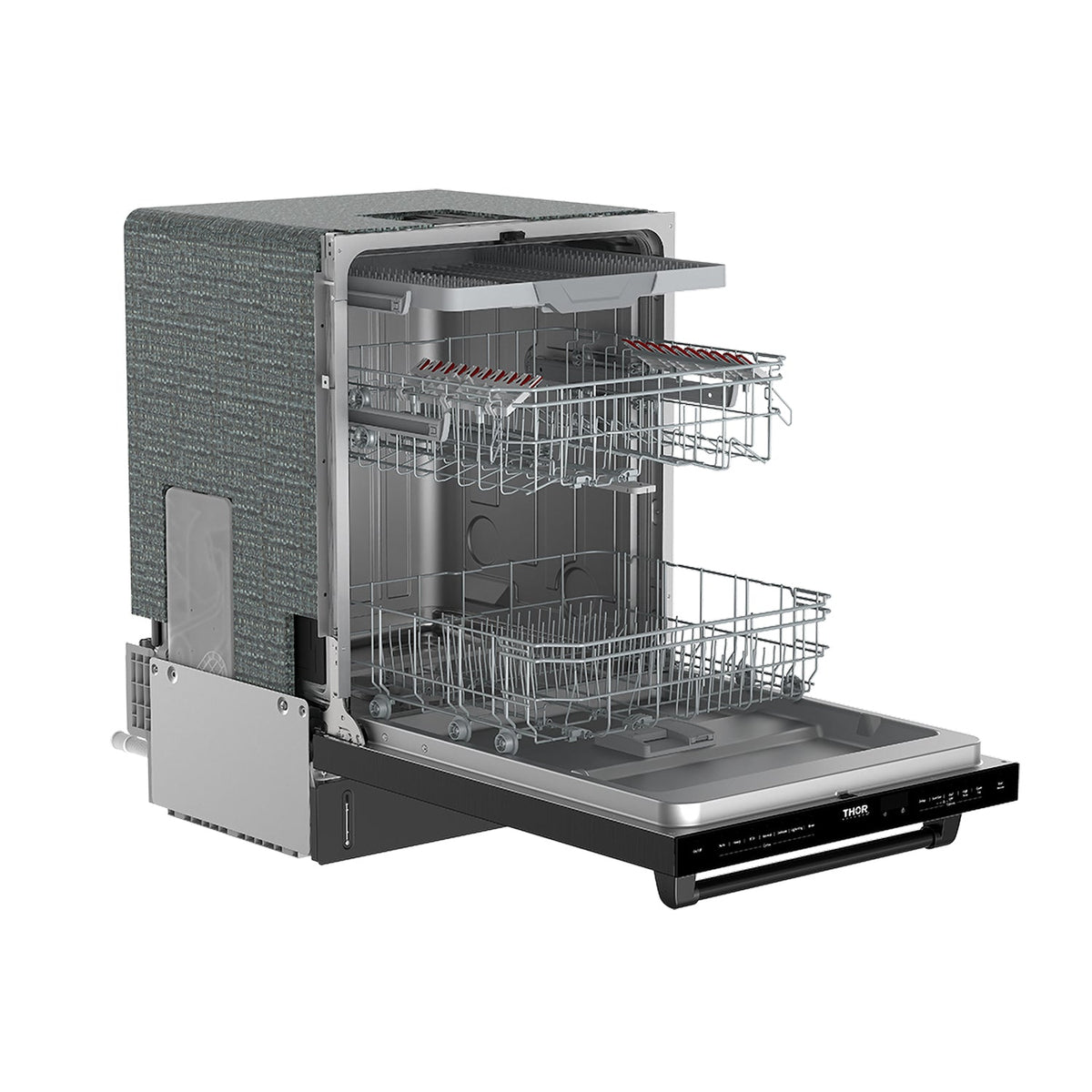 24 Inch Built-In Dishwasher with Open Dry and 7 Cycle in Stainless Steel