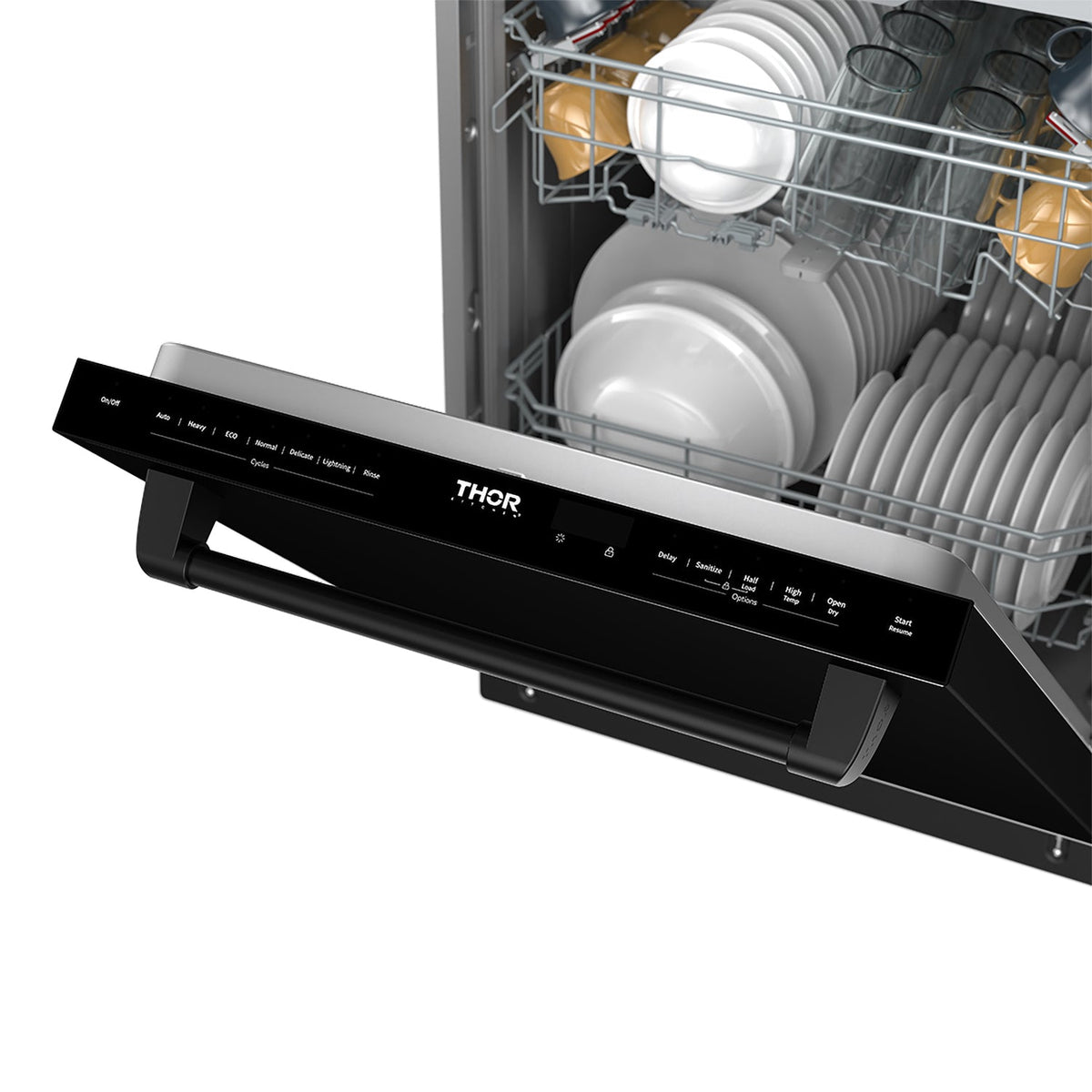 24 Inch Built-In Dishwasher with Open Dry and 7 Cycle in Stainless Steel
