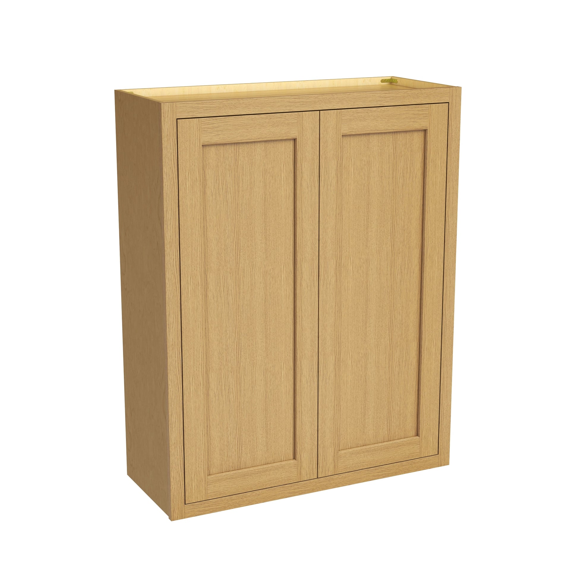 Inset Hazelnut Oak RTA 24-36"W x 30-42"H x 13.5"D 15-Size Double Doors Wall Cabinet
