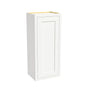 Inset Origami White RTA 9-21"W x 30-42"H x 13.5"D 15-Size Single Door Wall Cabinet