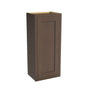 Inset Truffle Brown RTA 9-21"W x 30-42"H x 13.5"D 15-Size Single Door Wall Cabinet