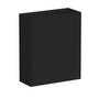 Slim Ebony Black Shaker RTA 24"-36"W x 30"/36"/42"H x 12"D 15-Size Standard Wall Cabinet with 2 Doors