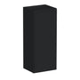 Slim Ebony Black Shaker RTA 9"-21"W x 30"/36"/42"H x 12"D 15-Size Single Door Standard Wall Cabinet