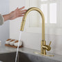 Touch Kitchen Faucet with Pull Down Sprayer-CASAINC