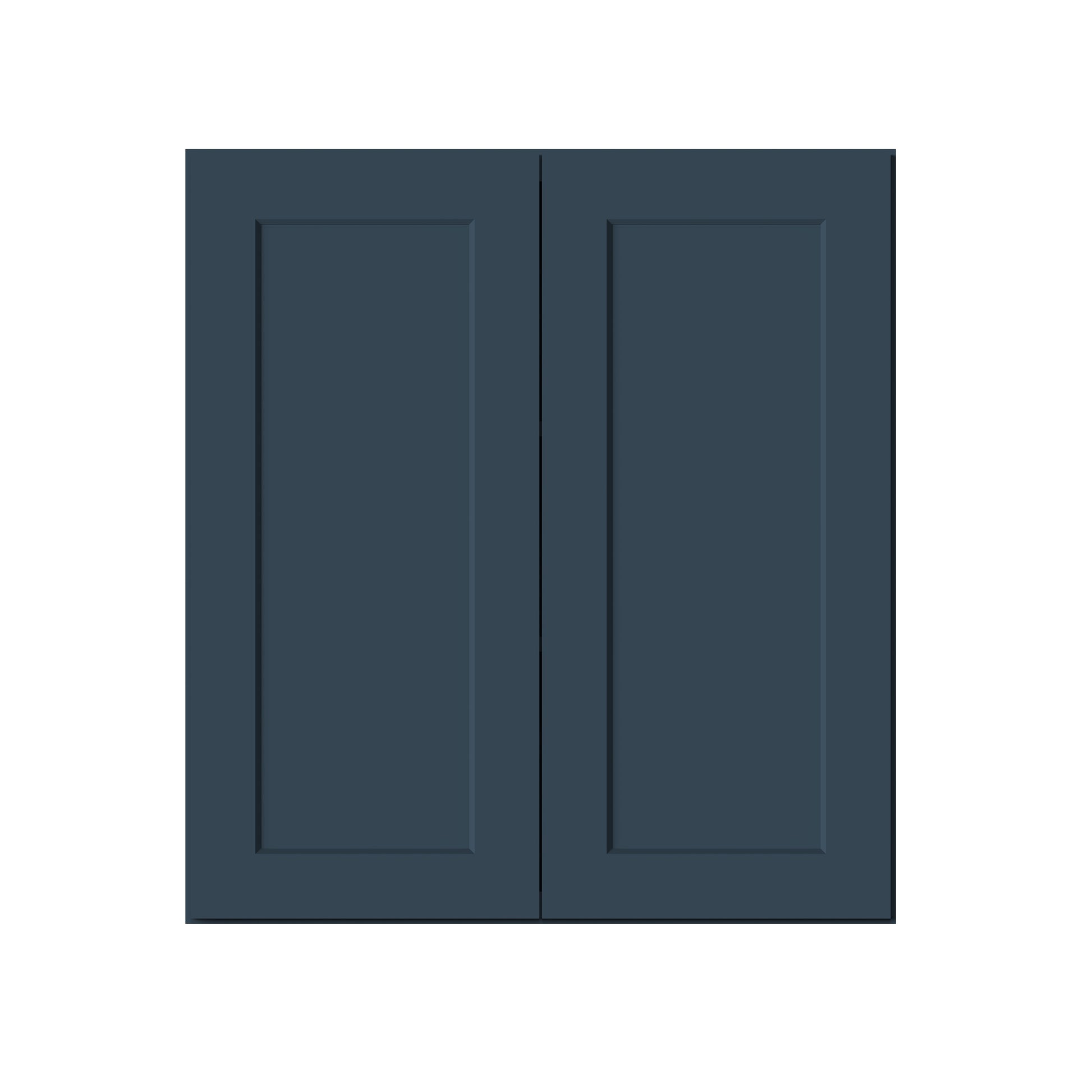 Cyber Grey RTA 24"-36"W x 12"D x 30"-42"H 15-Size Standard Wall Cabinet with 2 Doors and Shelves