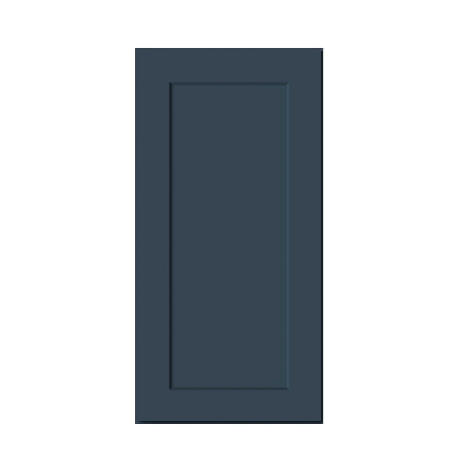 Cyber Grey RTA 9"-21"W x 12"D x 30"-42"H 15-Size Standard Wall Cabinet with Door and Shelves