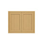 Inset Hazelnut Oak RTA 24-36"W x 30-42"H x 13.5"D 15-Size Double Doors Wall Cabinet