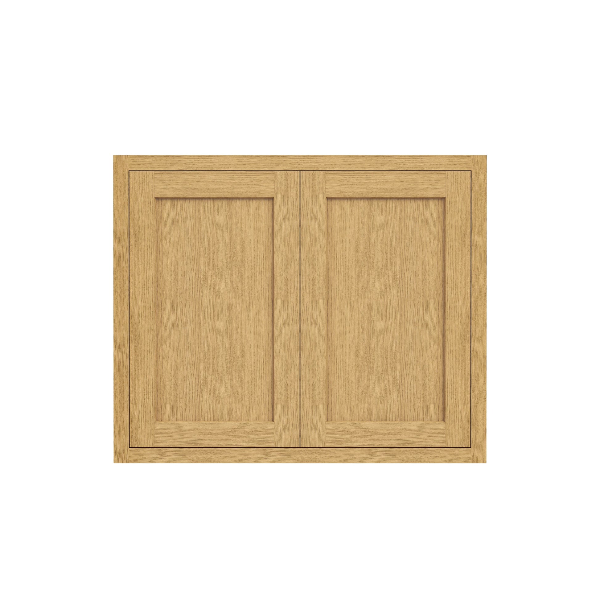 Inset Hazelnut Oak RTA 24-36"W x 30-42"H x 13.5"D 15-Size Double Doors Wall Cabinet