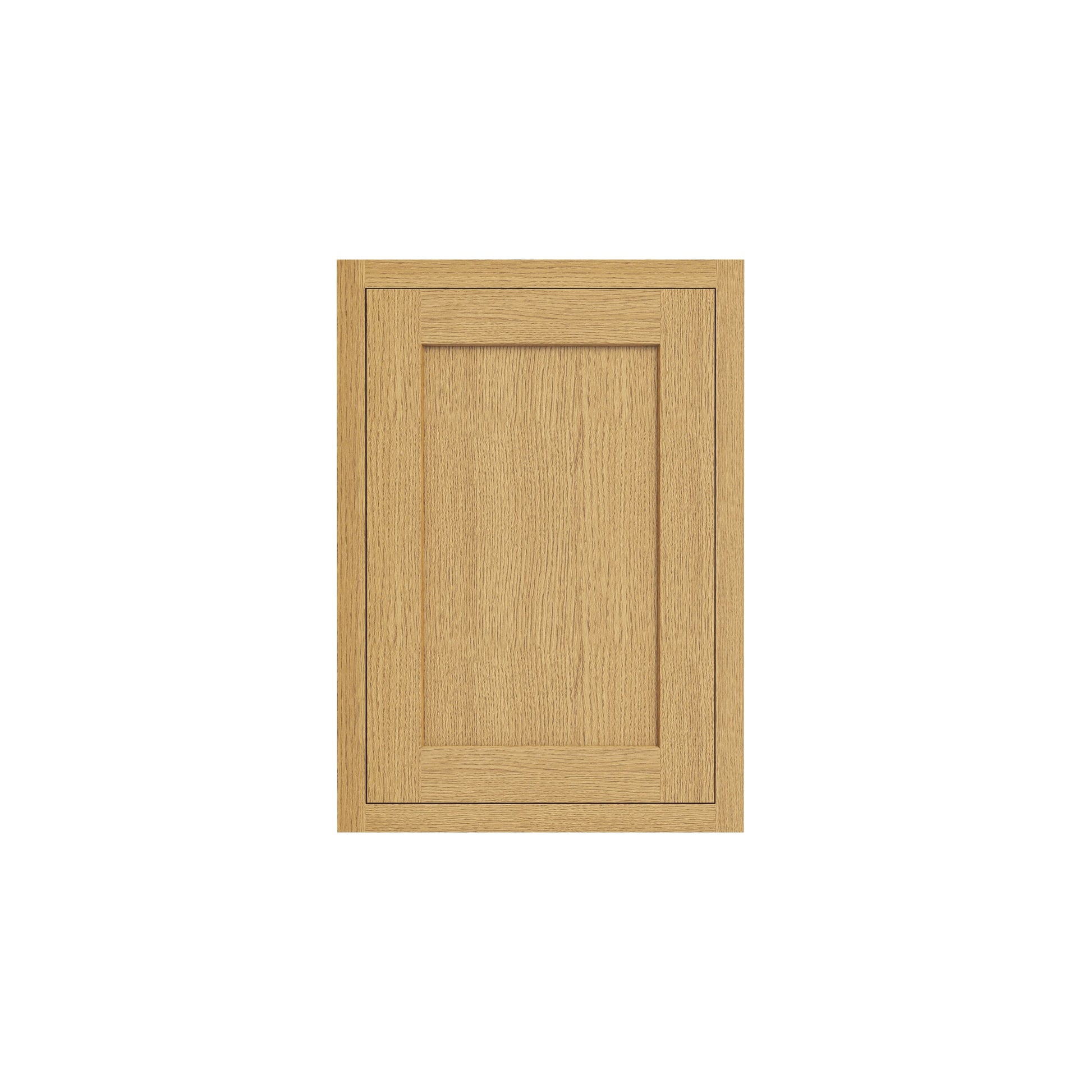 Inset Hazelnut Oak RTA 9-21"W x 30-42"H x 13.5"D 15-Size Single Door Wall Cabinet