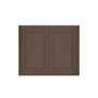 Inset Truffle Brown RTA 24-36"W x 30-42"H x 13.5"D 15-Size Double Doors Wall Cabinet