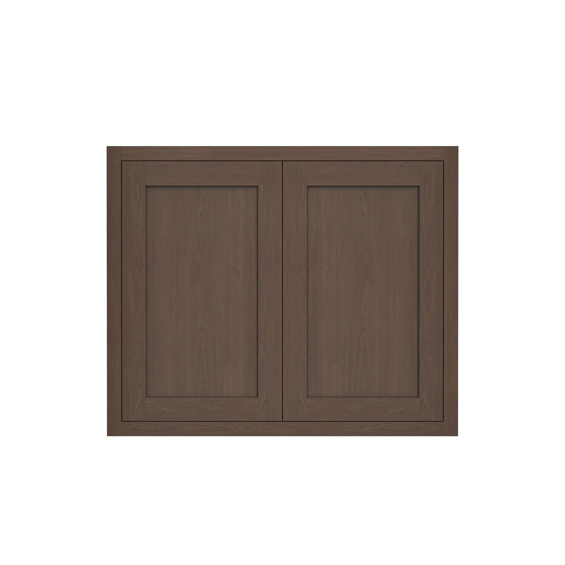 Inset Truffle Brown RTA 24-36"W x 30-42"H x 13.5"D 15-Size Double Doors Wall Cabinet