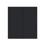 Slim Ebony Black Shaker RTA 24"-36"W x 30"/36"/42"H x 12"D 15-Size Standard Wall Cabinet with 2 Doors