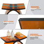 Translucent Resin Arched Solid Surface Bathroom Shower Bench in Glossy Smoke Black/Amber
