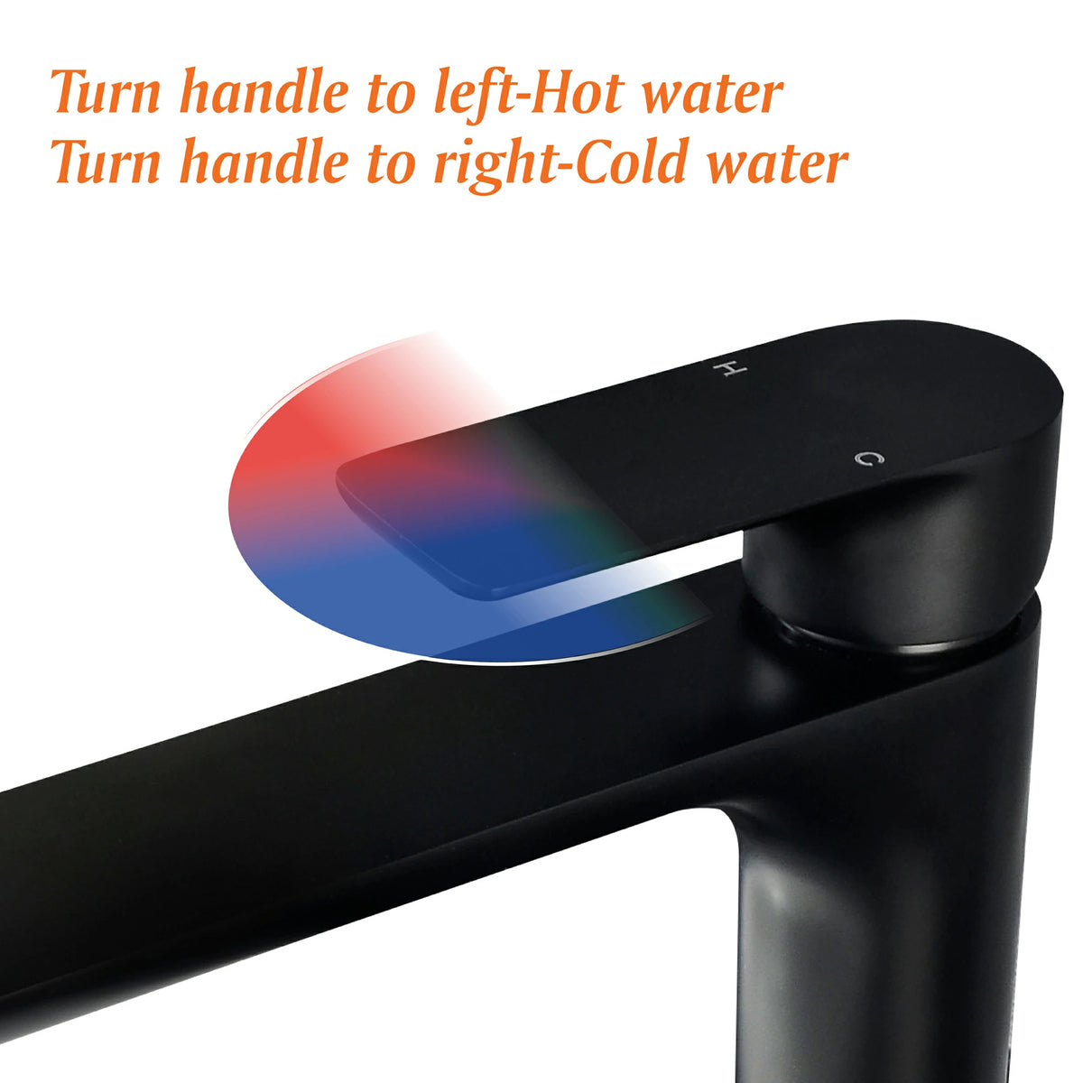 12" High Brass Bathroom Sink Faucet with Rectangular Aerated Spout & Brushed Gold/Matte Black Finish