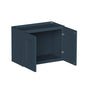 Cyber Grey RTA 24"-36"W x 12"D x 12"-24"H 17-Size Double Doors Short Wall Cabinet