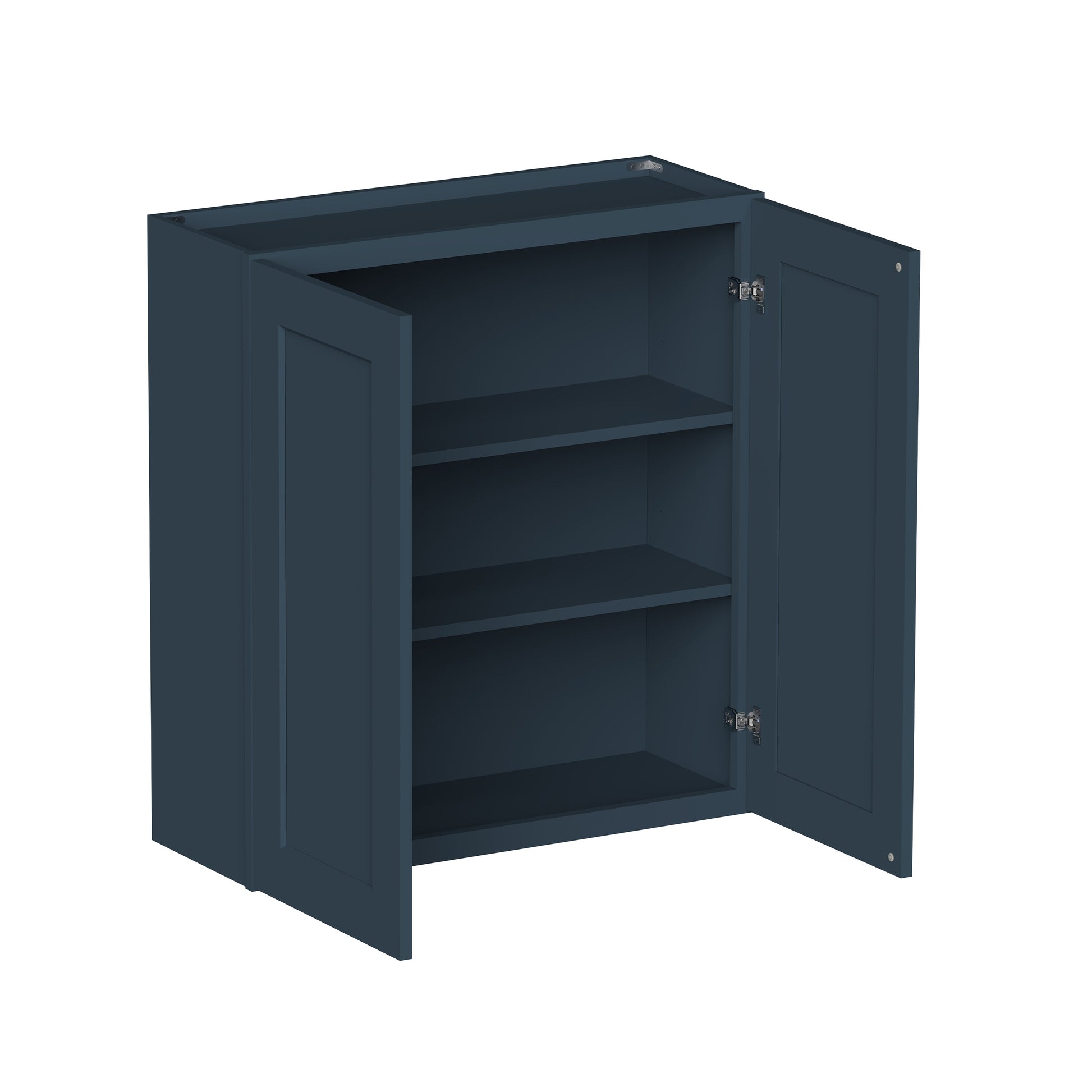 Cyber Grey RTA 24"-36"W x 12"D x 30"-42"H 15-Size Standard Wall Cabinet with 2 Doors and Shelves