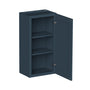 Cyber Grey RTA 9"-21"W x 12"D x 30"-42"H 15-Size Standard Wall Cabinet with Door and Shelves