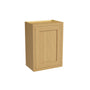 Inset Hazelnut Oak RTA 9-21"W x 30-42"H x 13.5"D 15-Size Single Door Wall Cabinet