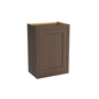 Inset Truffle Brown RTA 9-21"W x 30-42"H x 13.5"D 15-Size Single Door Wall Cabinet