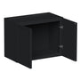 Slim Ebony Black Shaker RTA 24"-36"W x 12"-24"H x 12"D 17-Size Short Wall Cabinet with 2 Doors