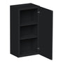 Slim Ebony Black Shaker RTA 9"-21"W x 30"/36"/42"H x 12"D 15-Size Single Door Standard Wall Cabinet
