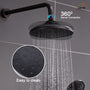 CASAINC 8.3 inch Wall-mounted rain shower faucet with pressure balanced valve