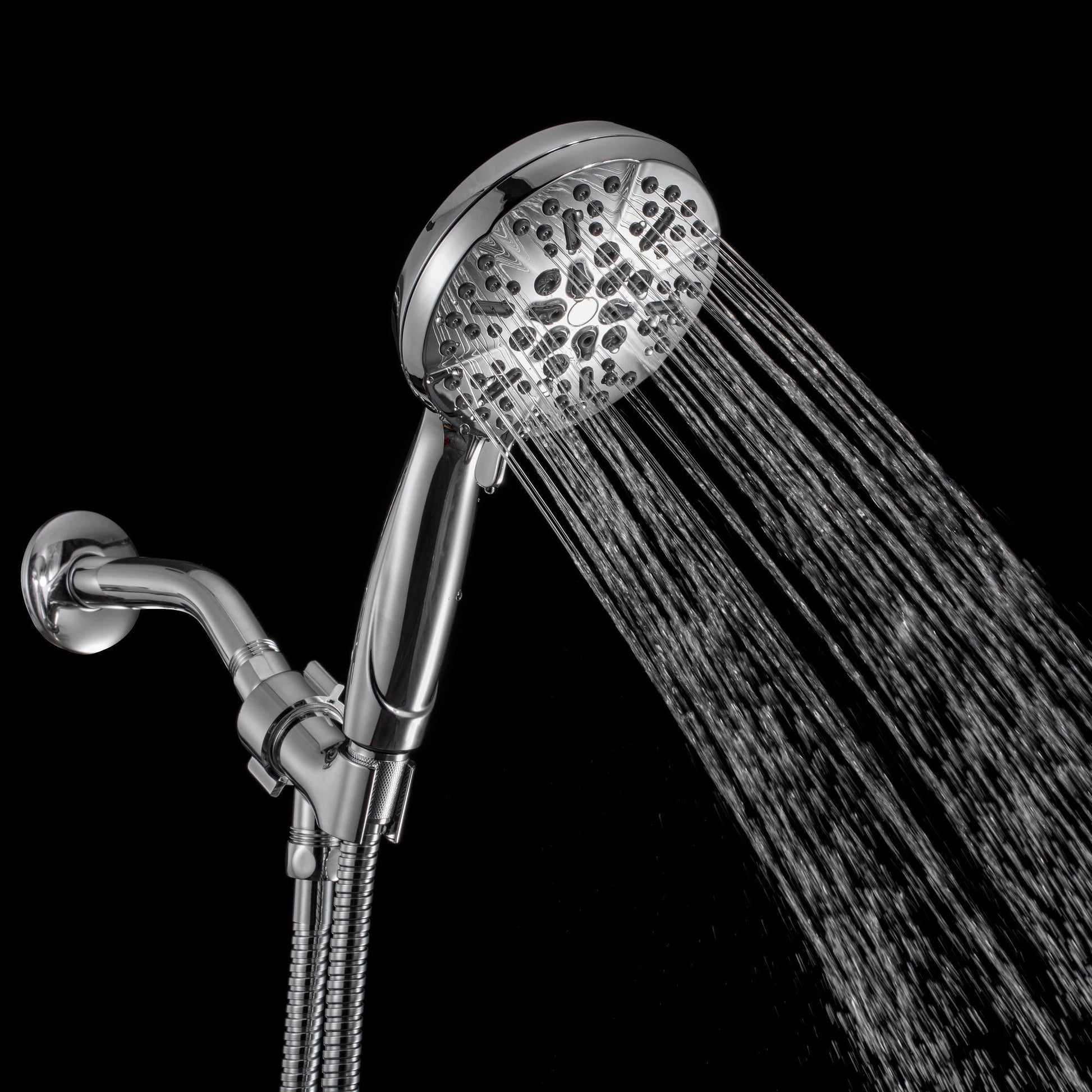 5-Spray Patterns 5 in. High Pressure Wall Mount Handheld Shower Head-CASAINC