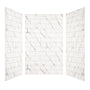 60"x36"/48"x96" Medium Tile Pattern SMC Shower Wall Panel System in 4 Finishes