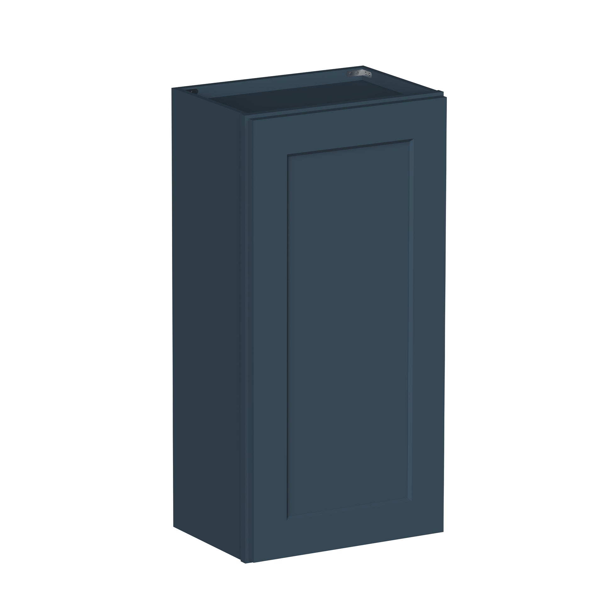 Cyber Grey RTA 9"-21"W x 12"D x 30"-42"H 15-Size Standard Wall Cabinet with Door and Shelves