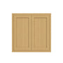 Inset Hazelnut Oak RTA 24-36"W x 30-42"H x 13.5"D 15-Size Double Doors Wall Cabinet