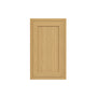 Inset Hazelnut Oak RTA 9-21"W x 30-42"H x 13.5"D 15-Size Single Door Wall Cabinet