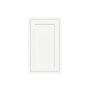 Inset Origami White RTA 9-21"W x 30-42"H x 13.5"D 15-Size Single Door Wall Cabinet