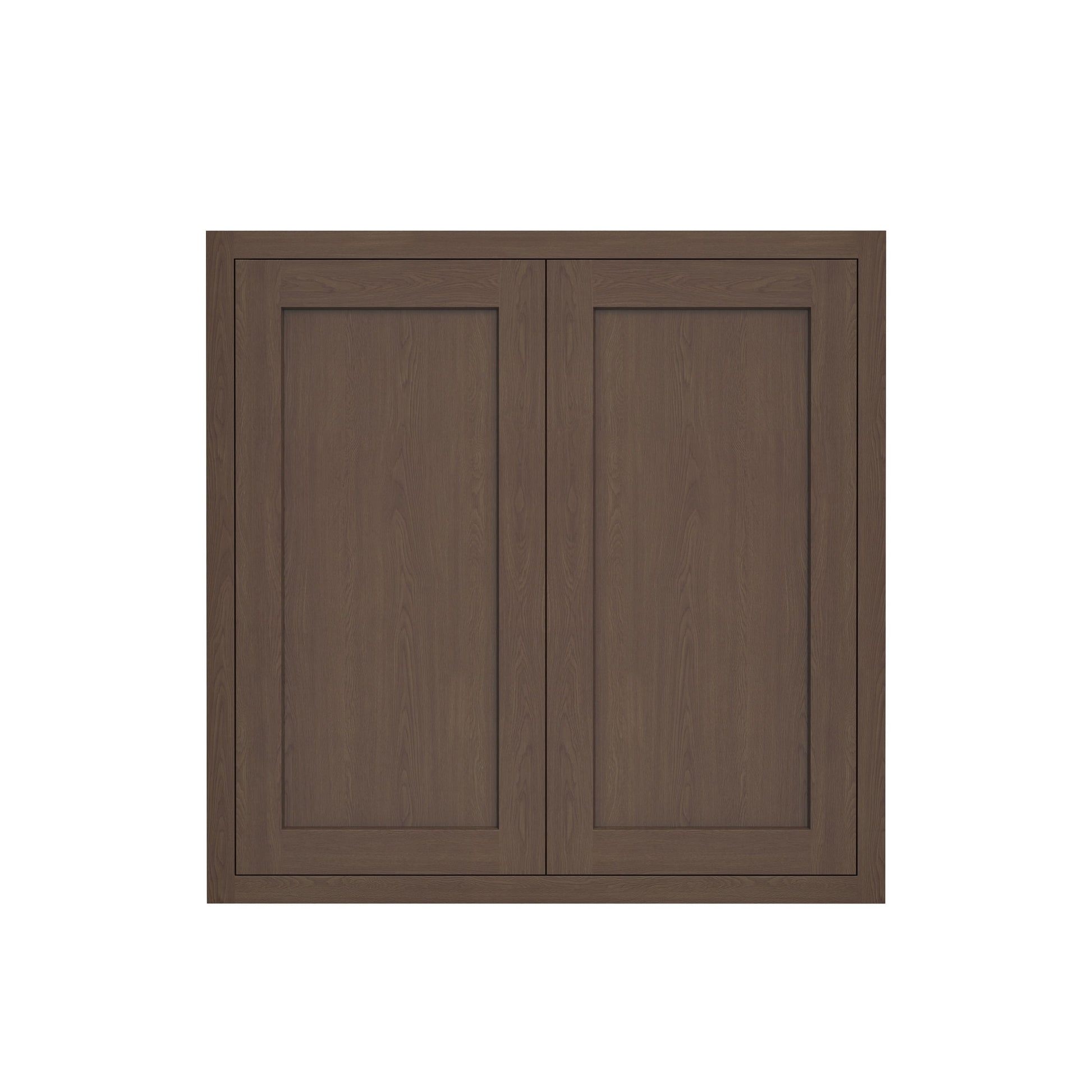 Inset Truffle Brown RTA 24-36"W x 30-42"H x 13.5"D 15-Size Double Doors Wall Cabinet