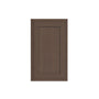 Inset Truffle Brown RTA 9-21"W x 30-42"H x 13.5"D 15-Size Single Door Wall Cabinet