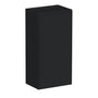 Slim Ebony Black Shaker RTA 9"-21"W x 30"/36"/42"H x 12"D 15-Size Single Door Standard Wall Cabinet