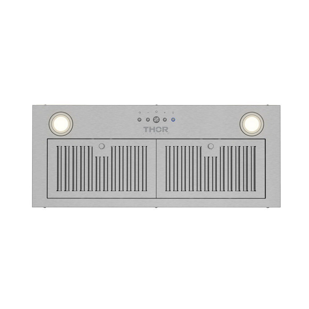 28/36-Inch 350 CFM Built-In/Insert Range Hood with Baffle Filters