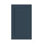 Cyber Grey RTA 9"-21"W x 12"D x 30"-42"H 15-Size Standard Wall Cabinet with Door and Shelves