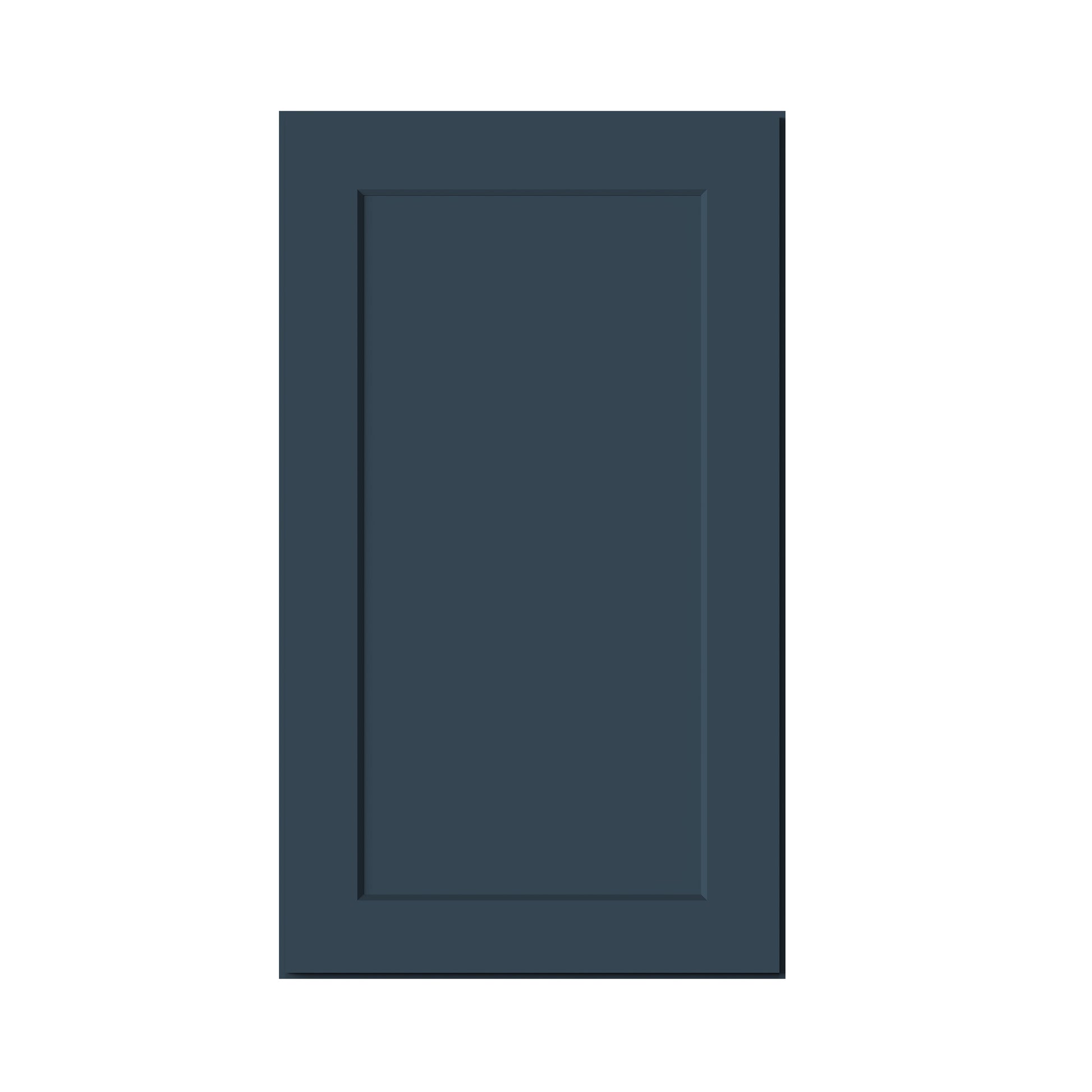 Cyber Grey RTA 9"-21"W x 12"D x 30"-42"H 15-Size Standard Wall Cabinet with Door and Shelves